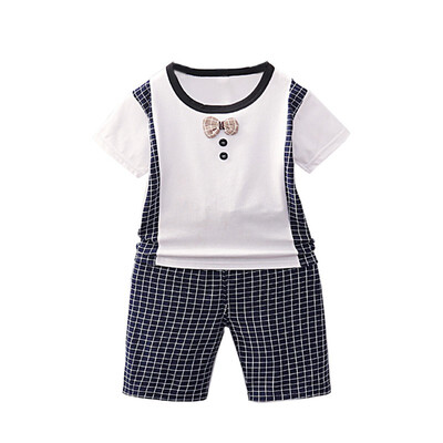 Summer Kids Boys Short Sleeve Bow Tie Tops Blouse T-shirtPlaid Shorts Children Casual Outfits Sets Childrens Clothing
Summer Kids Boys Short Sleeve Bow Tie Tops Blouse T-shirtPlaid Shorts Children Casual Outfits Sets Childrens Clothing