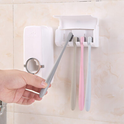 〖Follure〗Set Creative Automatic Plastic Lazy Toothpaste Dispenser 5 Toothbrush Holder
〖Follure〗Set Creative Automatic Plastic Lazy Toothpaste Dispenser 5 Toothbrush Holder