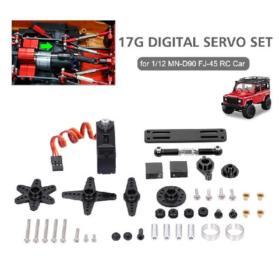 Replacement For 112 MN-D90 FJ-45 17g Digital Servo Set Upgrade Car Servo High Torque Metal Gear RC Parts
Replacement For 112 MN-D90 FJ-45 17g Digital Servo Set Upgrade Car Servo High Torque Metal Gear RC Parts