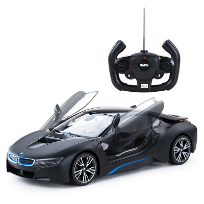 Rising (Rastar) remote control car 1:14 BMW i8 built-in USB charging can be remote control to open the door sports car model boy children toy car 71060 matte black
Rising (Rastar) remote control car 1:14 BMW i8 built-in USB charging can be remote control to open the door sports car model boy children toy car 71060 matte black