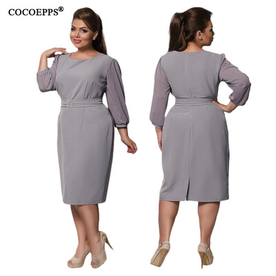 COCOEPPS Autumn Plus Size New Lace Dresses 2017 Winter Large Size Elegant Loose Dress 5XL 6XL Office Evening Vestidos With Belt
COCOEPPS Autumn Plus Size New Lace Dresses 2017 Winter Large Size Elegant Loose Dress 5XL 6XL Office Evening Vestidos With Belt