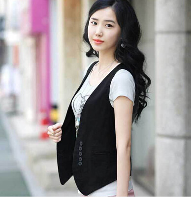 2017 Women Wardrobe waistcoat Slim cotton vest Buttons Decoration Vests Female Sleeveless Waistcoat Women Clothing
2017 Women Wardrobe waistcoat Slim cotton vest Buttons Decoration Vests Female Sleeveless Waistcoat Women Clothing