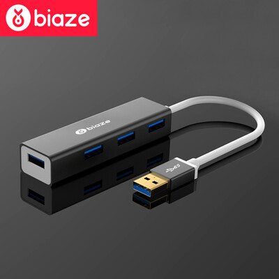 BIAZE USB splitter 3.0 HUB hub high-speed expansion of a drag four port 0.5 meters laptop 4-port all-aluminum HUB converter HUB3-metal gray
BIAZE USB splitter 3.0 HUB hub high-speed expansion of a drag four port 0.5 meters laptop 4-port all-aluminum HUB converter HUB3-metal gray