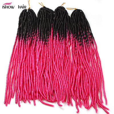 20" Black to Rose Red Two Colors Soft Dread Lock Crochet Braid Hair Extensions Synthetic Braiding Hair
20" Black to Rose Red Two Colors Soft Dread Lock Crochet Braid Hair Extensions Synthetic Braiding Hair