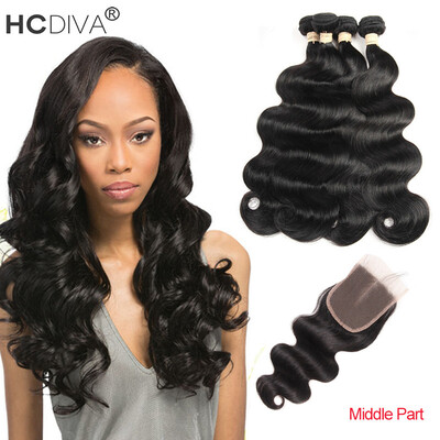 HCDIVA Malaysian Body Wave Hair 4 Bundles With Lace Closure Malaysian Virgin Hair With Closure Unprocessed Human Hair With Closure
HCDIVA Malaysian Body Wave Hair 4 Bundles With Lace Closure Malaysian Virgin Hair With Closure Unprocessed Human Hair With Closure