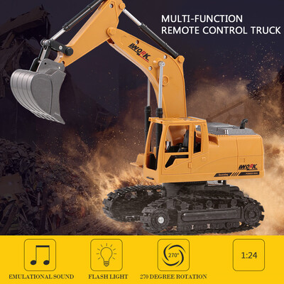3853 124 8CH RC Excavator Die-cast Alloy Metal Construction Tractor 24Ghz Remote Control RC Engineer Truck Car Birthday Gift Toy
3853 124 8CH RC Excavator Die-cast Alloy Metal Construction Tractor 24Ghz Remote Control RC Engineer Truck Car Birthday Gift Toy