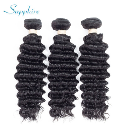 Sapphire 8A Grade Brazilian Deep Wave Hair 3 Bundles Remy Human Hair Brazilian Virgin Hair Deep Wave Natural Color 1B
Sapphire 8A Grade Brazilian Deep Wave Hair 3 Bundles Remy Human Hair Brazilian Virgin Hair Deep Wave Natural Color 1B