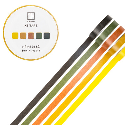 Kinbor handbook 5 rolls 8mm5m&paper tape color hand book basics stickers fog winter DTB64093
Kinbor handbook 5 rolls 8mm5m&paper tape color hand book basics stickers fog winter DTB64093