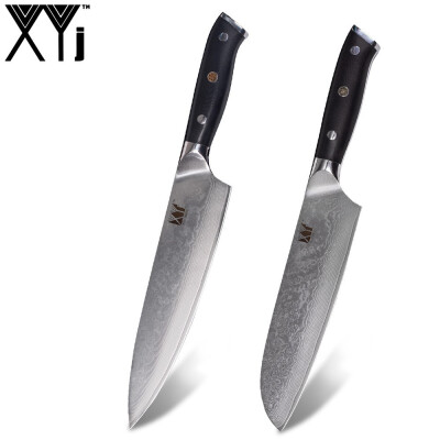 XYj 2pcs Damascus Steel Knives Set VG10 Sharp Blade Chef Santoku Knives 7 8 Cooking Tools
XYj 2pcs Damascus Steel Knives Set VG10 Sharp Blade Chef Santoku Knives 7 8 Cooking Tools