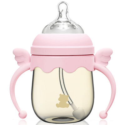 small white bear wide mouth newborn with a handle baby PPSU sense of temperature flatulence bottle 260ML pink 09383
small white bear wide mouth newborn with a handle baby PPSU sense of temperature flatulence bottle 260ML pink 09383