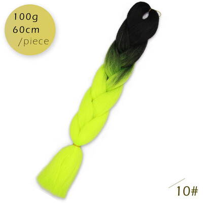 AISI HAIR 100gpcs 24inch Kanekalon Jumbo Braids Hair Ombre Two Tone Colored Synthetic Hair for Dolls Crochet Hair
AISI HAIR 100gpcs 24inch Kanekalon Jumbo Braids Hair Ombre Two Tone Colored Synthetic Hair for Dolls Crochet Hair