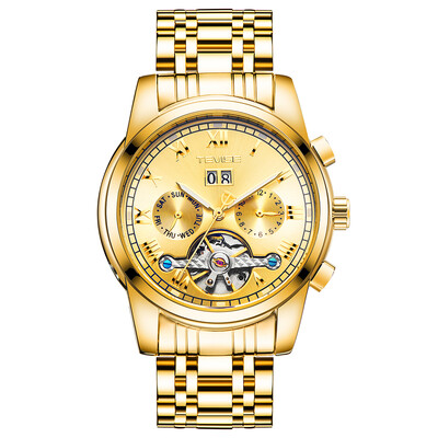 TEVISE 9005 High-quality Skeleton Automatic Men Mechanical Watch Moon Phase Stainless Steel Clock Mens Business Men Wristwatches R
TEVISE 9005 High-quality Skeleton Automatic Men Mechanical Watch Moon Phase Stainless Steel Clock Mens Business Men Wristwatches R
