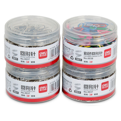 Deli 33392 nickel-plated paper clip set silver 29mm paper clip 600 color 29mm paper clip 160
Deli 33392 nickel-plated paper clip set silver 29mm paper clip 600 color 29mm paper clip 160