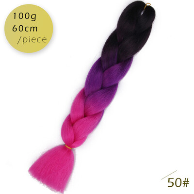 AISI HAIR Ombre Kanekalon Braiding Hair Extensions 24inch 100g Synthetic Jumbo Braids Hair Fiber Pink Purple Blue Green 1pce
AISI HAIR Ombre Kanekalon Braiding Hair Extensions 24inch 100g Synthetic Jumbo Braids Hair Fiber Pink Purple Blue Green 1pce