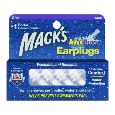 MACK&39S Swimming earplugs US imports soft silicone baths with earplugs swimming equipment supplies transparent 2
MACK&39S Swimming earplugs US imports soft silicone baths with earplugs swimming equipment supplies transparent 2