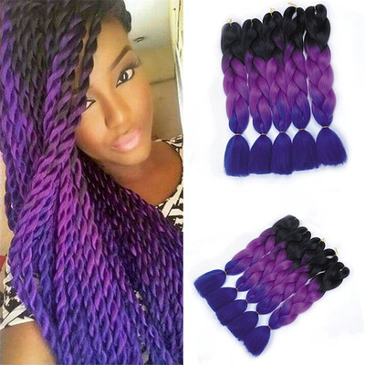 Three Tone Ombre Jumbo Braid Hair Extension 100gpc high temperature fiber Twist Braiding Hair 1Pc Color Randomly Delivery
Three Tone Ombre Jumbo Braid Hair Extension 100gpc high temperature fiber Twist Braiding Hair 1Pc Color Randomly Delivery