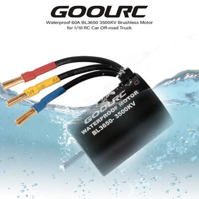 GOOLRC Waterproof BL3650 3500KV Brushless Motor with 60A ESC for 110 RC Car Off-road Truck
GOOLRC Waterproof BL3650 3500KV Brushless Motor with 60A ESC for 110 RC Car Off-road Truck