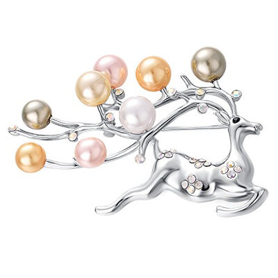 Yoursfs Pearl Deer Brooch Running Sika Deer Rhinestone & Simulated Pearl Brooch Pins Jewelry
Yoursfs Pearl Deer Brooch Running Sika Deer Rhinestone & Simulated Pearl Brooch Pins Jewelry