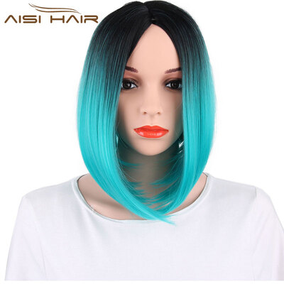 AISI HAIR 8 Color Ombre Wig Synthetic Hair Short Wigs for Black Women Bob Straight Hair
AISI HAIR 8 Color Ombre Wig Synthetic Hair Short Wigs for Black Women Bob Straight Hair