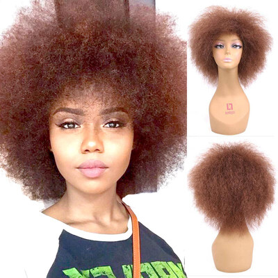 GENIE 65 Inch Hair Synthetic Short Brown Kinky Curly Afro Wig Fluffy Wigs for Black Women High Temperature Fiber
GENIE 65 Inch Hair Synthetic Short Brown Kinky Curly Afro Wig Fluffy Wigs for Black Women High Temperature Fiber