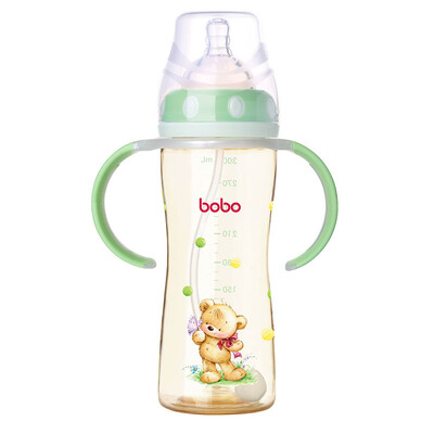 Le Bao bobo bottle wide caliber with straw with handle baby baby PPSU bottle 300ml green for more than 12 months
Le Bao bobo bottle wide caliber with straw with handle baby baby PPSU bottle 300ml green for more than 12 months