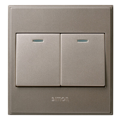 Simon Electric (simon) V51021BY-02 double open single control 56C series 86 with fluorescent lined switch socket (bright champagne
Simon Electric (simon) V51021BY-02 double open single control 56C series 86 with fluorescent lined switch socket (bright champagne