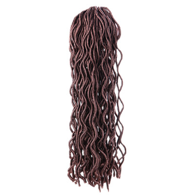 20" Faux Locs Curly Crochet Hair 24 Roots Synthetic Crochet Braids Hair Extensions Pure Color Crochet Braiding Hair
20" Faux Locs Curly Crochet Hair 24 Roots Synthetic Crochet Braids Hair Extensions Pure Color Crochet Braiding Hair