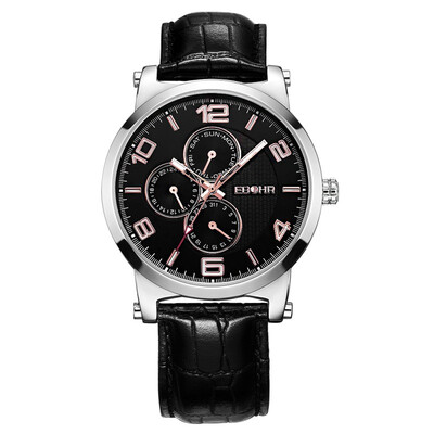 According to wave (EBOHR) watch treasures series multi - functional black belt leather quartz male watch 00420235
According to wave (EBOHR) watch treasures series multi - functional black belt leather quartz male watch 00420235
