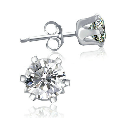 Yoursfs® 18K White Gold Plated 0.8ct Simulated Diamond Crystal Earring Studs Use Clear Austrian Crystal Fashion Jewelry
Yoursfs® 18K White Gold Plated 0.8ct Simulated Diamond Crystal Earring Studs Use Clear Austrian Crystal Fashion Jewelry