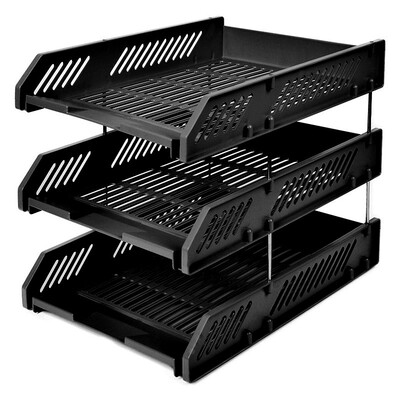 Comix) B2133 durable three-tier file tray / file holder / file box gray office stationery
Comix) B2133 durable three-tier file tray / file holder / file box gray office stationery