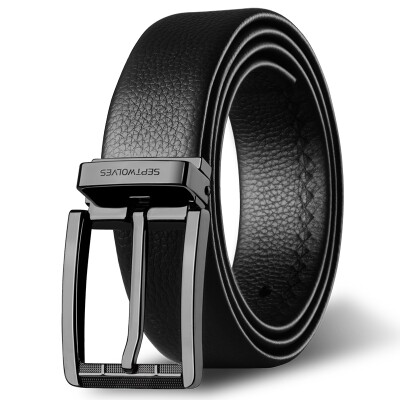 Seven wolves mens belt business casual top layer leather pin buckle belt belt men 7A528111900-09 black
Seven wolves mens belt business casual top layer leather pin buckle belt belt men 7A528111900-09 black