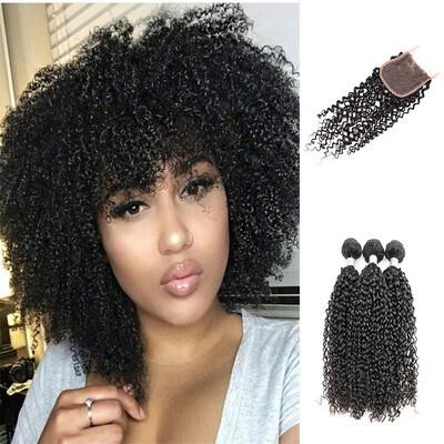 kisshair kinky curly hair weft nature color raw Indian human hair 8A grade remy hair bundles with closure
kisshair kinky curly hair weft nature color raw Indian human hair 8A grade remy hair bundles with closure