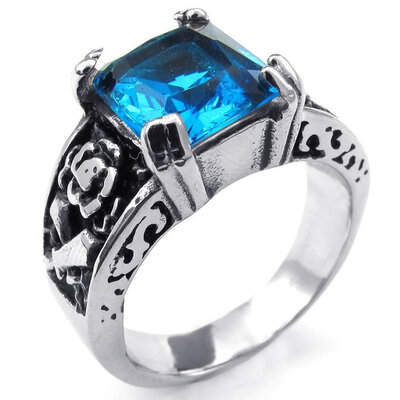 Hpolw Mens Cubic Zirconia Stainless Steel Ring,Carved with sacred Fu Wen Vintage fashion Gothic royalblue crystal wedding ring
Hpolw Mens Cubic Zirconia Stainless Steel Ring,Carved with sacred Fu Wen Vintage fashion Gothic royalblue crystal wedding ring