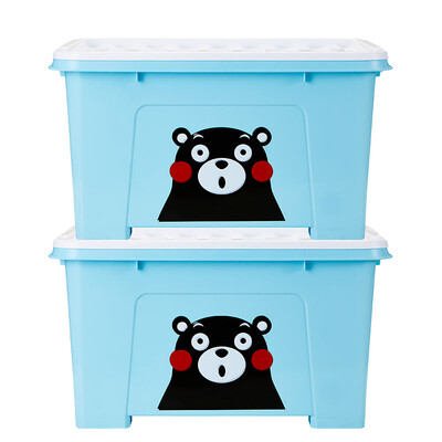 JEKO&JEKO Kumamoto Bear Plastic Toy Storage Box Organizer 50L 2 Pack Storage Box Clothes Storage Box Large Pulley Blue SWB-5458
JEKO&JEKO Kumamoto Bear Plastic Toy Storage Box Organizer 50L 2 Pack Storage Box Clothes Storage Box Large Pulley Blue SWB-5458