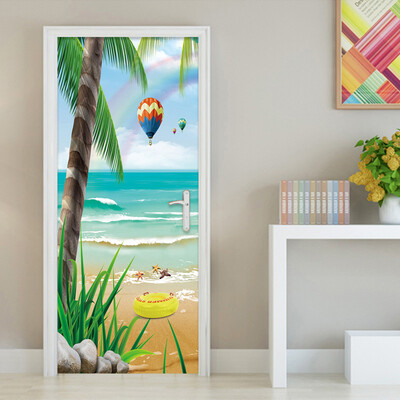 3D Wallpaper Beach Hot Air Balloon Nature Landscape Wall Mural Home Decor PVC Self-Adhesive Waterproof Door Sticker 77cm x 200cm
3D Wallpaper Beach Hot Air Balloon Nature Landscape Wall Mural Home Decor PVC Self-Adhesive Waterproof Door Sticker 77cm x 200cm