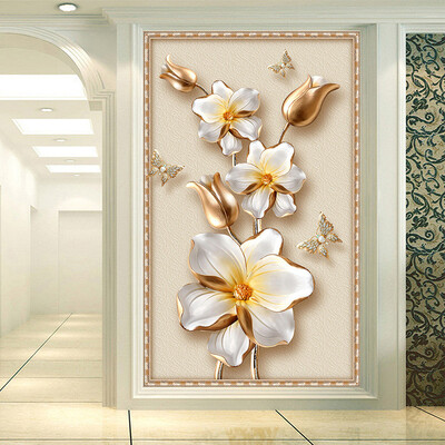 3D Stereoscopic Luxury Gold Flower Jewelry Photo Mural Wallpaper European Style Hotel Living Room Entrance Backdrop Wall Papers
3D Stereoscopic Luxury Gold Flower Jewelry Photo Mural Wallpaper European Style Hotel Living Room Entrance Backdrop Wall Papers