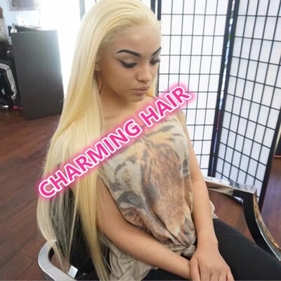 Brazilian virgin Human Hair 130 Density Pure 613 Blonde Full Lace Wigs With Baby Hair Bleached Knots Free Part
Brazilian virgin Human Hair 130 Density Pure 613 Blonde Full Lace Wigs With Baby Hair Bleached Knots Free Part