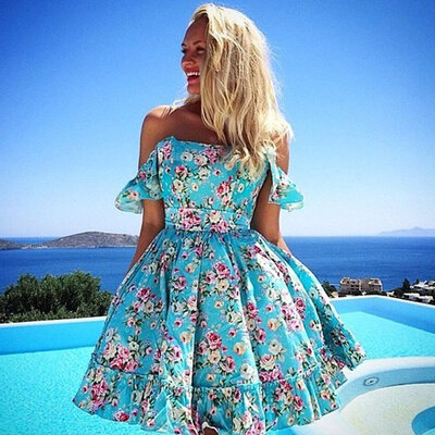 Lovaru ™2015 summer style women print summer dresses beach a-line off shoulder floral pleated mini casual vestidos femininos
Lovaru ™2015 summer style women print summer dresses beach a-line off shoulder floral pleated mini casual vestidos femininos
