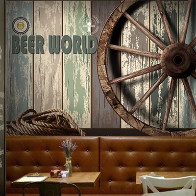 Custom 3d mural wallpaper retro old wallpaper wheel Cafe tea shop wood large mural KTV bar wallpaper
Custom 3d mural wallpaper retro old wallpaper wheel Cafe tea shop wood large mural KTV bar wallpaper