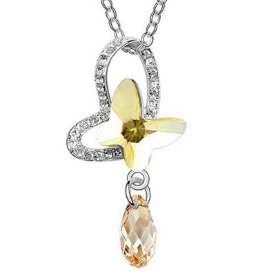 Woman Butterfly Necklace Crystal from Austrian Fashion Jewelry Water Drop Necklaces Pendants High Quality Gift 4642
Woman Butterfly Necklace Crystal from Austrian Fashion Jewelry Water Drop Necklaces Pendants High Quality Gift 4642