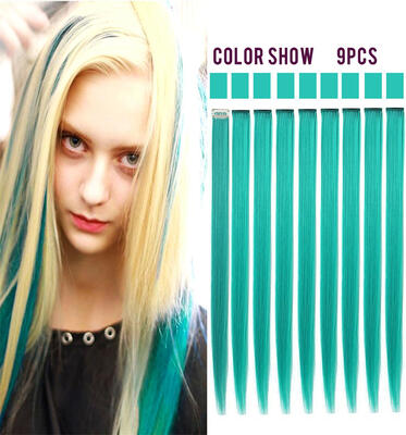 Rhyme Teal 9PCS Wig Pieces For America Girls&Dolls Clip InOn Colored Hair Extensions
Rhyme Teal 9PCS Wig Pieces For America Girls&Dolls Clip InOn Colored Hair Extensions