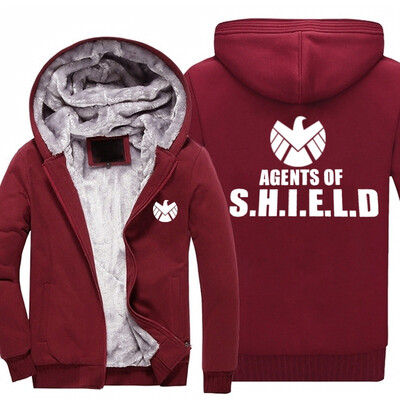 2018 New USA SIZE Men Winter Autumn Hoodies agents of shield pattern Fleece Coat Baseball Uniform Sportswear Jacket wool
2018 New USA SIZE Men Winter Autumn Hoodies agents of shield pattern Fleece Coat Baseball Uniform Sportswear Jacket wool