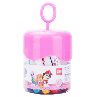 Deli deli Wang Wang team outstanding work series 24 color washable student watercolor pen childrens painting pen pink 70690
Deli deli Wang Wang team outstanding work series 24 color washable student watercolor pen childrens painting pen pink 70690