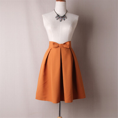 BACHASH Elegant Women Skirt High Waist Pleated Knee Length Skirt Vintage A Line Big Bow Red Black Side Zipper Skater Skirts Red
BACHASH Elegant Women Skirt High Waist Pleated Knee Length Skirt Vintage A Line Big Bow Red Black Side Zipper Skater Skirts Red