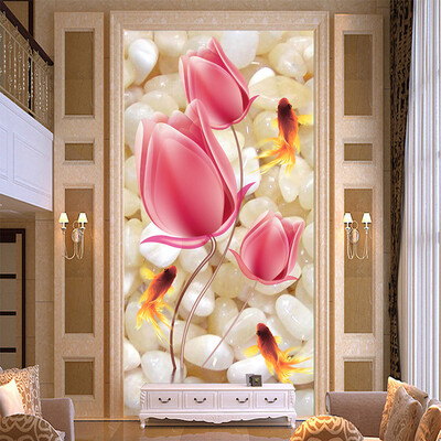 High Quality Deep Texture Relief 3D Murals Pink Flowers Pebble Goldfish Photo Wallpaper Hotel Living Room Entrance Backdrop Wall
High Quality Deep Texture Relief 3D Murals Pink Flowers Pebble Goldfish Photo Wallpaper Hotel Living Room Entrance Backdrop Wall