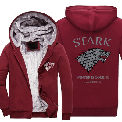 2018 New USA size Wave scales Game of Thrones Direwolf Ghost House of Stark Winter is Coming Jacket Sweatshirts Thicken Hoodie Zip
2018 New USA size Wave scales Game of Thrones Direwolf Ghost House of Stark Winter is Coming Jacket Sweatshirts Thicken Hoodie Zip