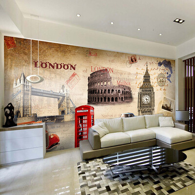 Custom 3d mural 3D European style architectural Wallpaper of Paris car clock mural bar KTV restaurant casual Cafe wallpaper 
Custom 3d mural 3D European style architectural Wallpaper of Paris car clock mural bar KTV restaurant casual Cafe wallpaper