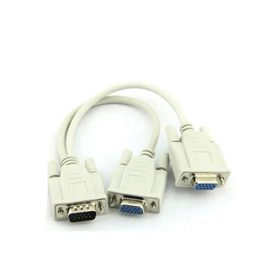 Huayuan 1 To 2 VGA SVGA Monitor Y Splitter Computer Cable Lead 15 Pin For PC Computer
Huayuan 1 To 2 VGA SVGA Monitor Y Splitter Computer Cable Lead 15 Pin For PC Computer