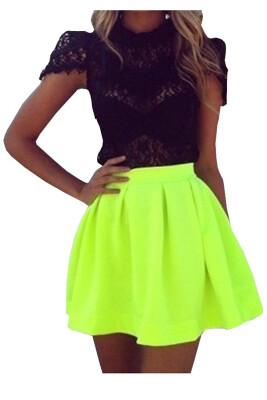 Lovaru ™summer style 2015 New Arrival Women Skirt Summer Neon Green Short Skater Skirt size
Lovaru ™summer style 2015 New Arrival Women Skirt Summer Neon Green Short Skater Skirt size