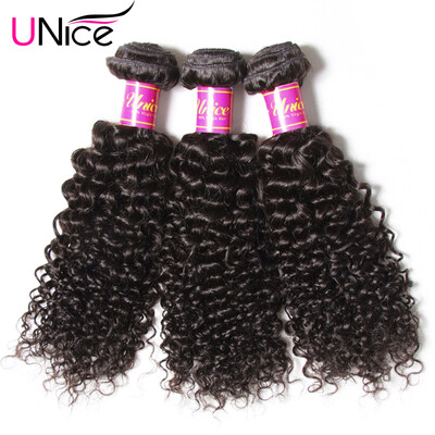 UNice Hair Company Peruvian Hair Jerry Curly Weave Human Hair Bundles Natural Color Virgin Hair 3 Pieces 8"-26" Can Be Colored
UNice Hair Company Peruvian Hair Jerry Curly Weave Human Hair Bundles Natural Color Virgin Hair 3 Pieces 8"-26" Can Be Colored